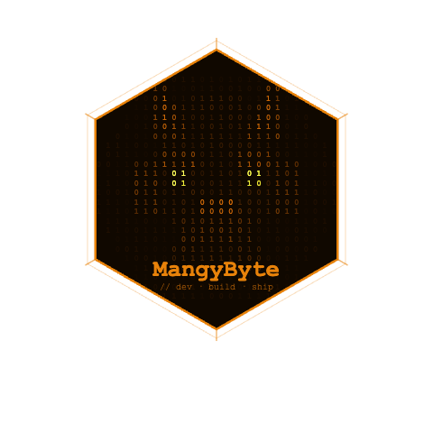 MangyByte hexagonal logo