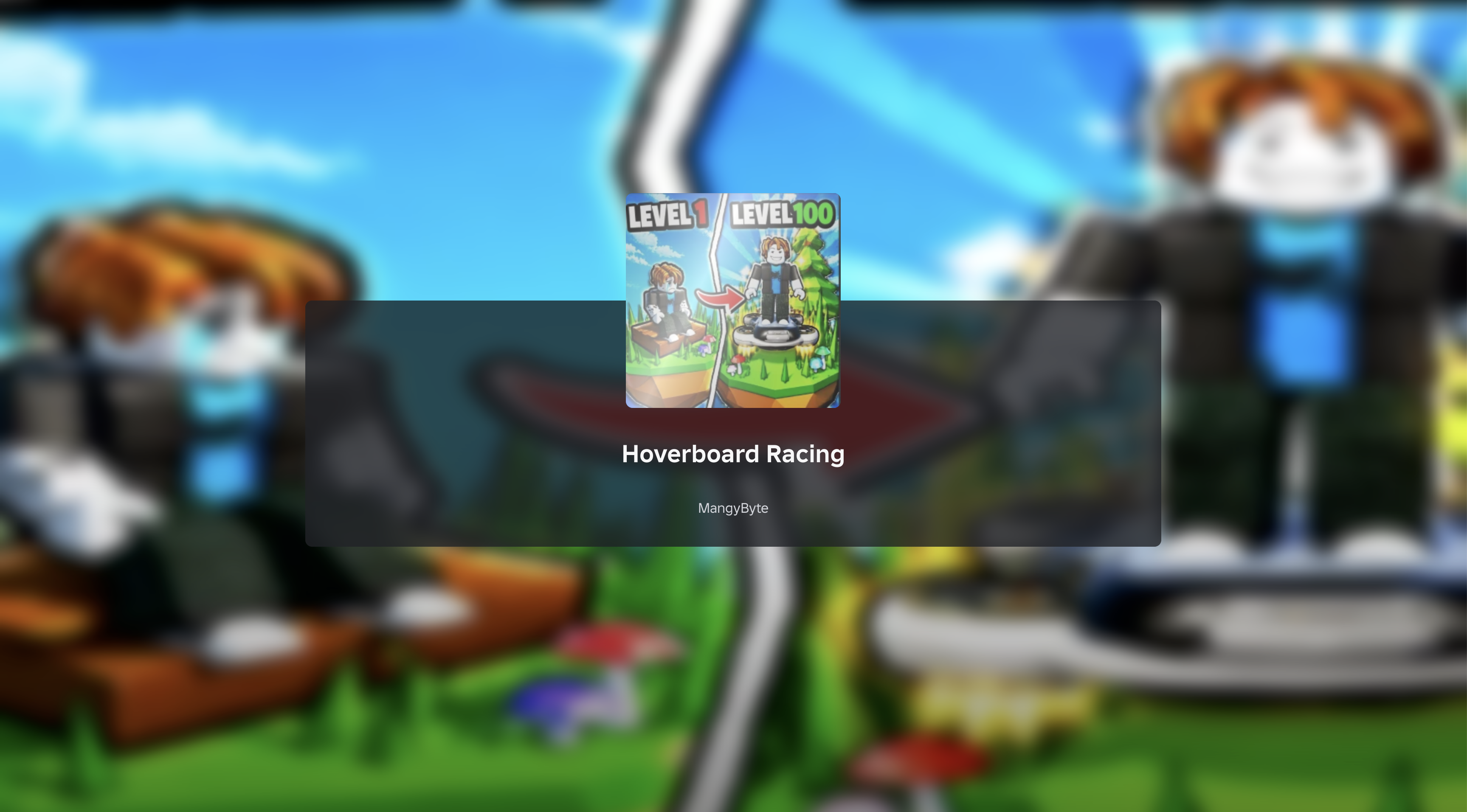 Hoverboard Racing gameplay showing a futuristic neon-lit race track